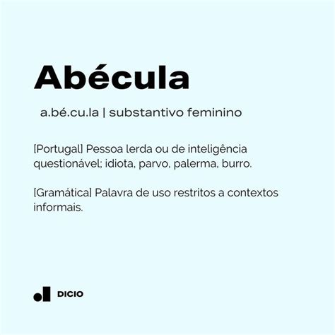 O significado de abécula